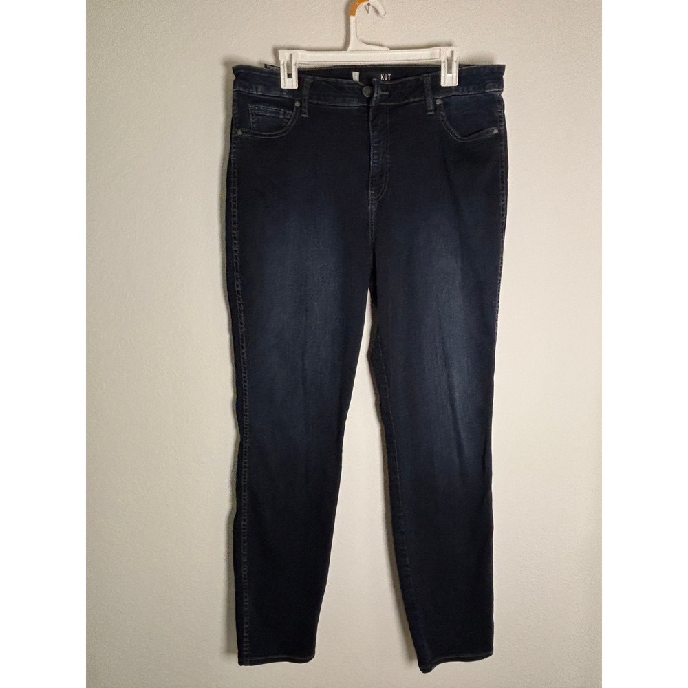 Kut from the Kloth Skinny Jeans Dark Wash High Rise Denim Size 16